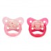 Dr. Brown's PreVent Glow In The Dark Butterfly Shield Pacifier Pink 6-12M 2Pk
